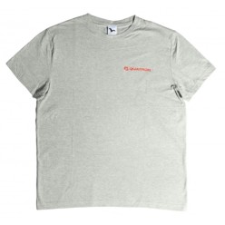Koszulka szara T-shirt z logo QUATROS rozmiar XL